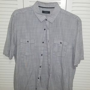 XL White Alfani Casual Button-Up Shirt